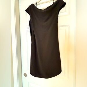 Halston Heritage NWT asymmetrical mini dress, black